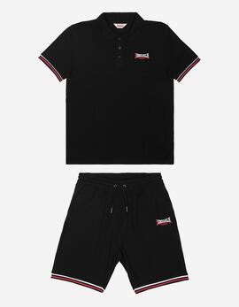 Bermuda LONSDALE CHILLINGHAM - Black/White/Red
