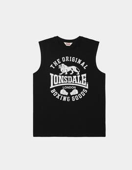 Camiseta LONSDALE BOLDRON - Black/White