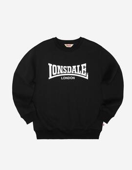 Sudadera Crew LONSDALE WELHAM - Black/White