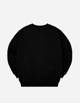 Sudadera Crew LONSDALE WELHAM - Black/White