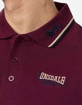Polo LONSDALE LION - Oxblood
