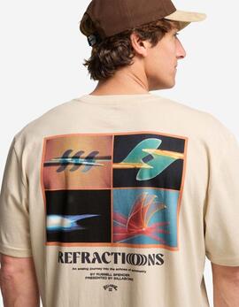Camiseta billabong REFRACTIONS - Oyster Gray