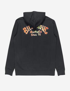 Sudadera Capucha Abierta FOUNDATION - Black