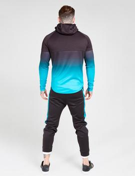 Sudadera Capucha ATHLETE HYDRID ZIP THROUGH - Blac