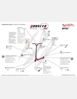 Scooter Booster B12 Negro