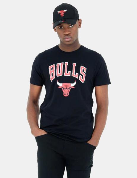 Camiseta New Era TEAM LOGO CHICAGO BULLS - Negro