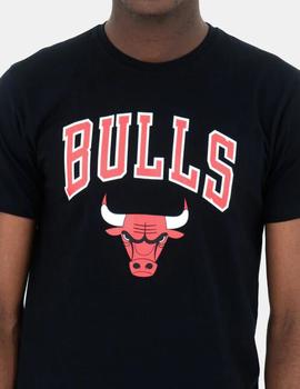 Camiseta New Era TEAM LOGO CHICAGO BULLS - Negro