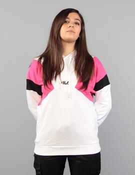 Sudadera Fila Capucha BADE - bright white/pink yarrow/b