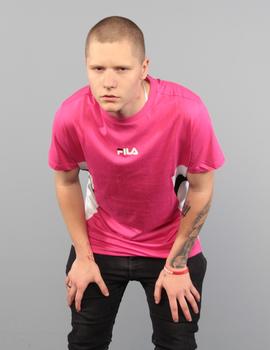 Camiseta Fila BARRY - pink yarrow/bright white/black