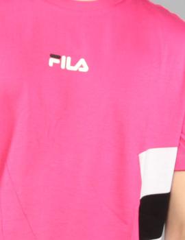 Camiseta Fila BARRY - pink yarrow/bright white/black