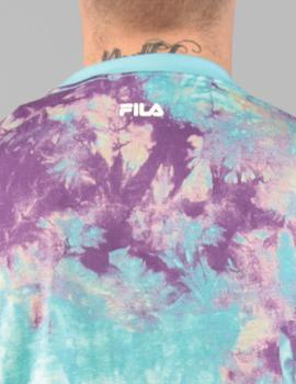 Camiseta Fila  PURE AOP - lilac batik allover