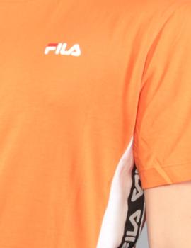 Camiseta Fila TOBAL - mandarin orange/bright white