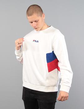 Sudadera Fila MEN BAKER - bright white-surf the web