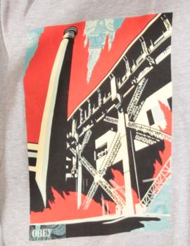 Camiseta Obey FOSSIL FACTORY - Gris Vigoré