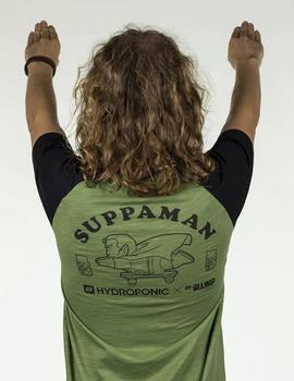 Camiseta Hydroponic SUPPAMAN SS TEE cactus green - black