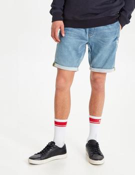 Bermuda Blend  DENIM JOGG SHORTS - DENIM MIDDLE BLUE