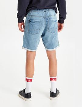 Bermuda Blend  DENIM JOGG SHORTS - DENIM MIDDLE BLUE