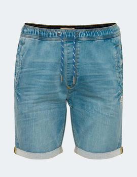 Bermuda Blend  DENIM JOGG SHORTS - DENIM MIDDLE BLUE