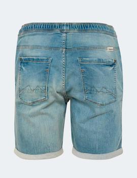 Bermuda Blend  DENIM JOGG SHORTS - DENIM MIDDLE BLUE